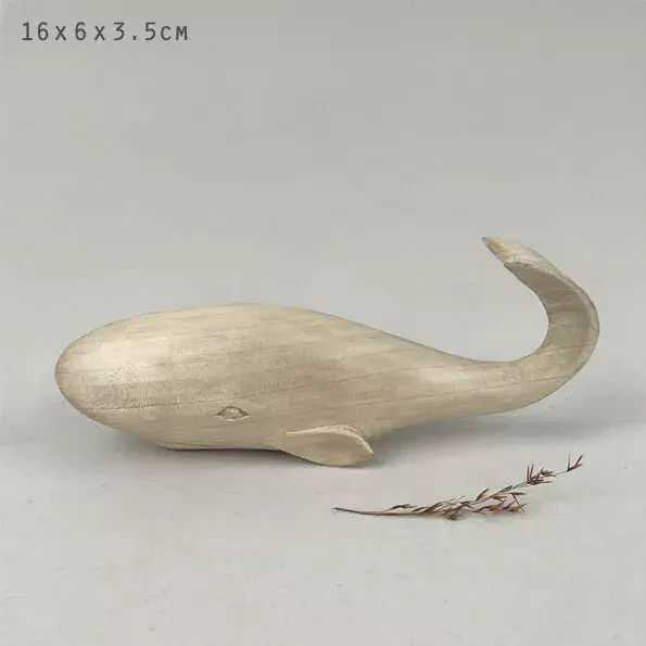 Wooden Whale Decoration