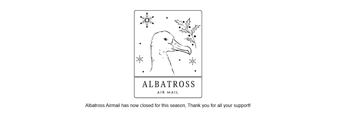 Albatross Airmail - donate to send a Christmas card from South Georgia!