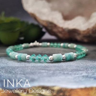 INKA  Aventurine Heshi Bead Bracelet.