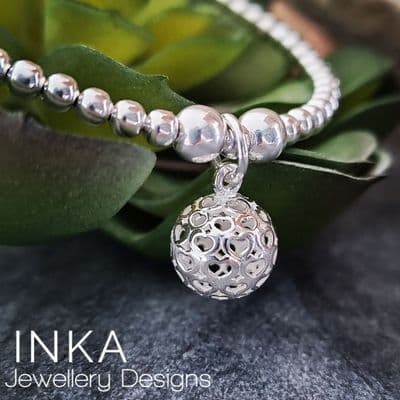 INKA Beaded Heart Sphere Bracelet