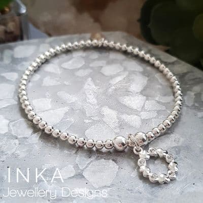 INKA Beaded SWAROVSKI Circle of Hearts Bracelet