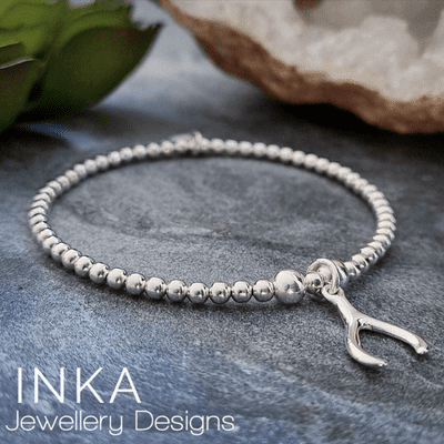 INKA Beaded Wishbone Bracelet
