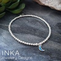 INKA Blue Opal Moon Bracelet