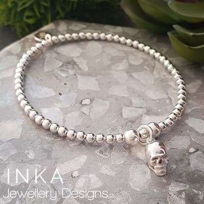 INKA Bright 3d Skull Bracelet
