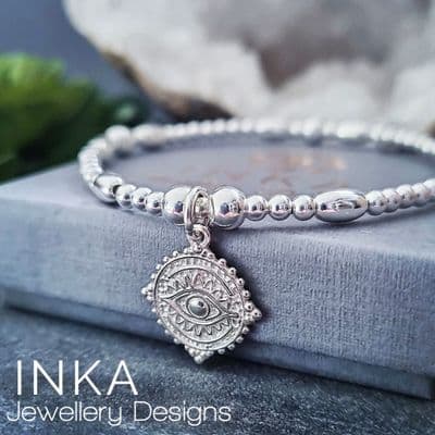 INKA Evil Eye Medallion Bracelet