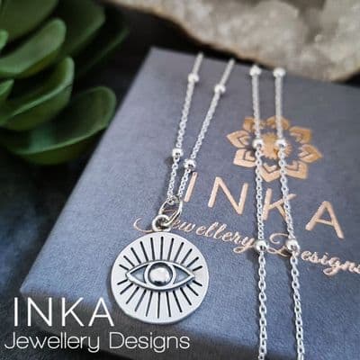 INKA Evil Eye Satellite Chain Necklace