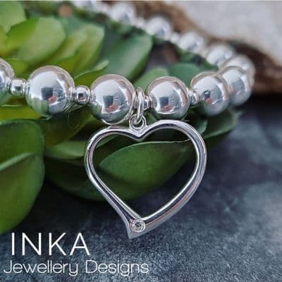 INKA Extra Chunky CZ Heart Bracelet