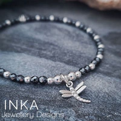 INKA Hematite Dragonfly Bracelet