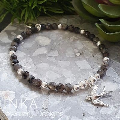INKA Labradorite Bird Bracelet