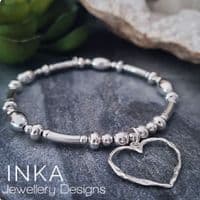 INKA Large Open Heart Bracelet