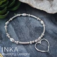 INKA Large Open Heart Bracelet