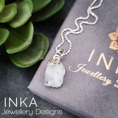 INKA Moonstone Raw Natural Gemstone Necklace