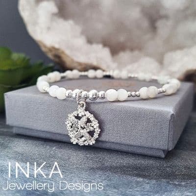 INKA Mother Of Pearl Butterfly Bracelet.