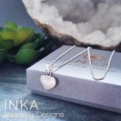 INKA Mother Of Pearl Heart  Necklace