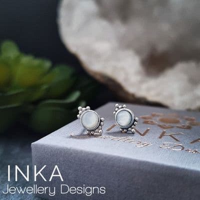 INKA Mother Of Pearl Stud Earrings