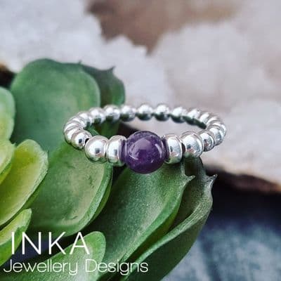 INKA Natural Amethyst Ring