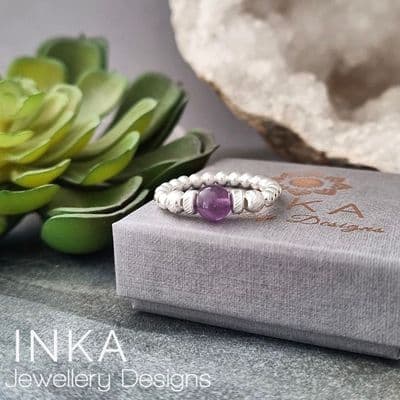 INKA Natural Amethyst Ring