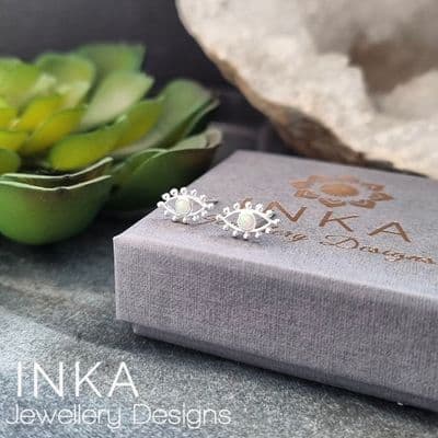 INKA Opal Eye Stud Earrings