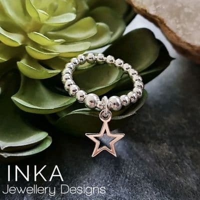 INKA Open Star Ring