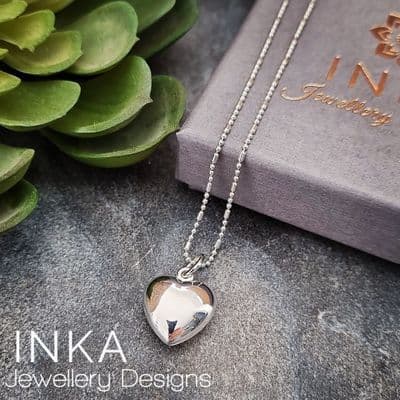 INKA Puffed Heart Necklace