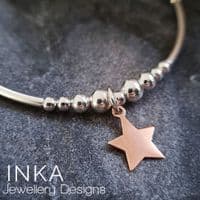 INKA Rose Gold Star Bracelet