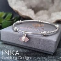 INKA Rose Quartz Amulet Noodle Bracelet