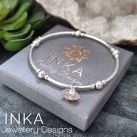 INKA Rose Quartz Amulet Noodle Bracelet