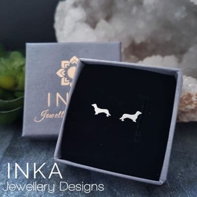 INKA Sausage Dog Stud Earrings