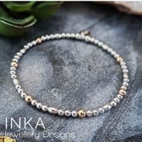 INKA Silver & Yellow Gold Bracelet