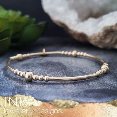 INKA Silver & Yellow Gold Noodle Bracelet
