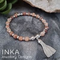 INKA Sunstone  Tassel Bracelet