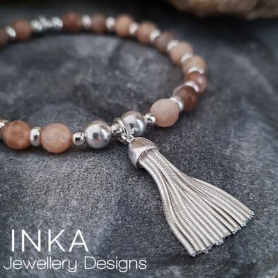 INKA Sunstone  Tassel Bracelet