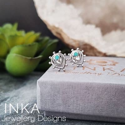INKA Turquoise Boho Teardrop Earrings