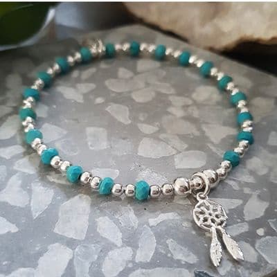 INKA Turquoise Dreamcatcher Bracelet.