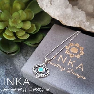 INKA Turquoise Evil Eye Necklace