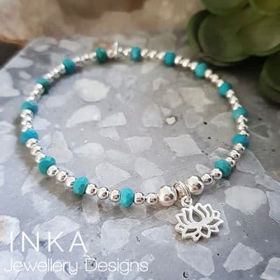 INKA Turquoise Lotus Bracelet.
