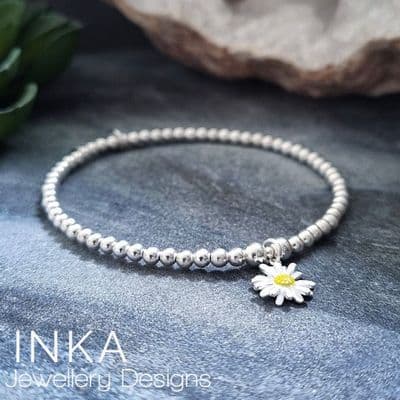INKA White Daisy Bracelet