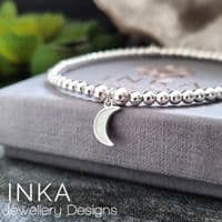 INKA White Opal Moon Bracelet