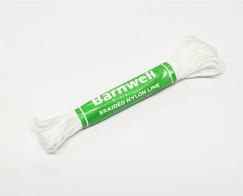 Barnwell 1 x 18m Hank Size B Braided Nylon Brick Masons Builders Line Made in UK