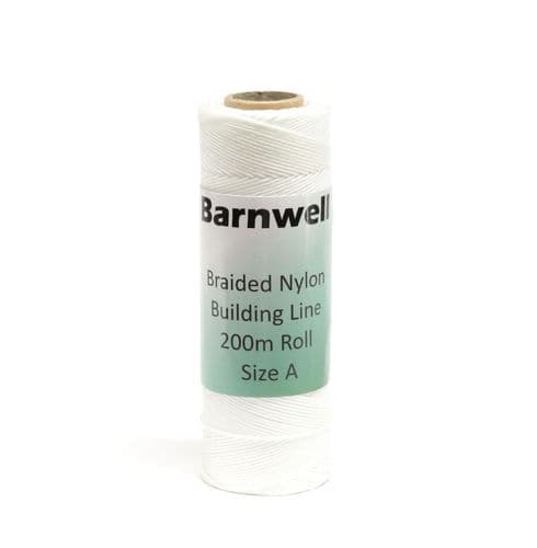 Barnwell Braided Nylon Building Line 200m Roll Size A