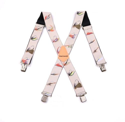 Barnwell Fishing Trouser Braces Suspenders Heavy Duty Metal Clips 50mm Wide