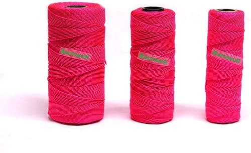 Barnwell Fluorescent Hi-Vis Pink Braided Nylon Masons Builders Brick Block Line Bricklayers