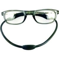 Loopies Gun-Metal Grey Magnetic Reading Glasses