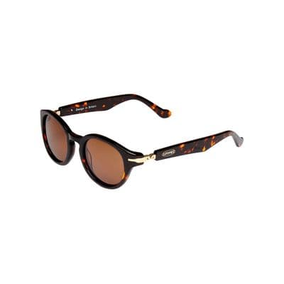 Loopies Round Polarised Folding Sunglasses in Tortoiseshell