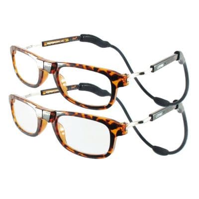 Loopies Tortoise Shell Twin Pack Magnetic Reading Glasses