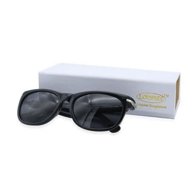 Loopies Wayfarer Polarised Folding Sunglasses in Black