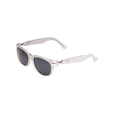 Loopies Wayfarer Polarised Folding Sunglasses in French Grey and Transparent