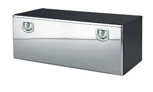 Bawer L1200 x H500 x D500mm Black Powder Coated Steel toolbox with Polished Door