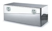 Bawer L1200 x H500 x D500mm Stainless Steel Toolbox - Matt Finish with Bright Lid and S/S Lock