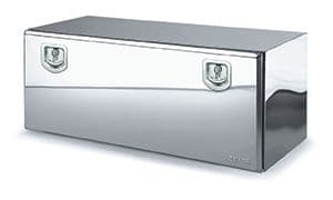 Bawer L1200 x H500 x D500mm Stainless Steel Toolbox - Matt Finish with Bright Lid and S/S Lock